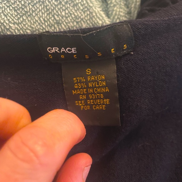 Grace Dresses -size small floral around scoop neck - Picture 3 of 4